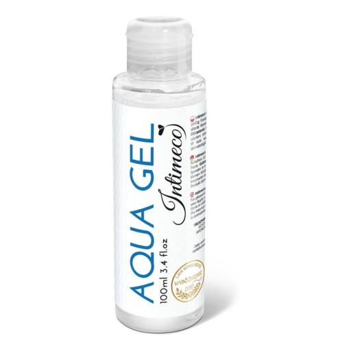 INTIMECO AQUA GEL hydratačný gél na vodnej báze lubrikant 100ml BEZBAR.