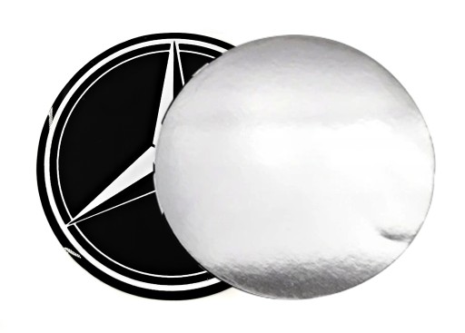 Silikónový emblémový odznak 55mm pre Mercedes 5,5cm