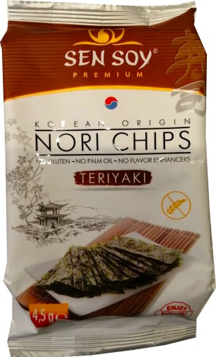 Čipsy na riasy Nori Teriyaki 4,5 g - Sen Soy