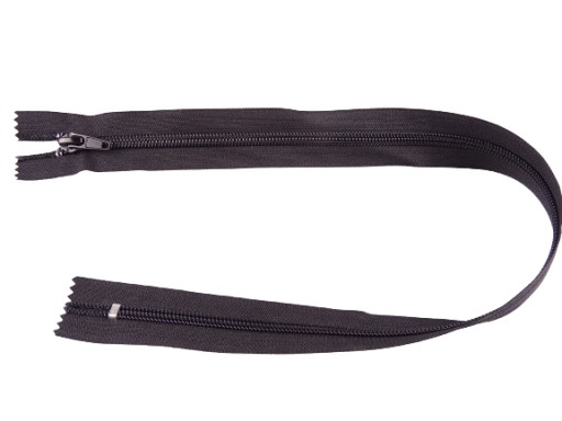 ŠPIRÁLOVÝ zips 7 do topánok 50cm ČIERNA