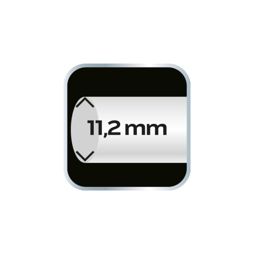 Lepiace vložky 11 mm, čierne, 12 ks.