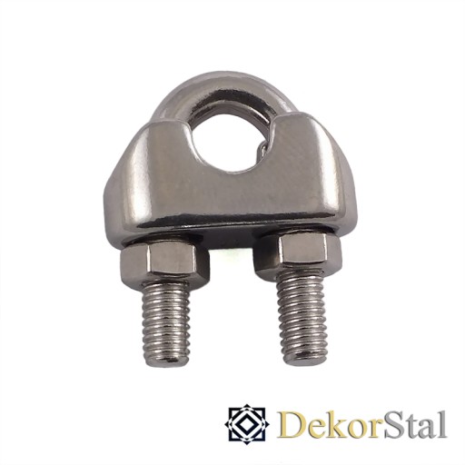 Lanová svorka v tvare U, 4 mm, INOX 316