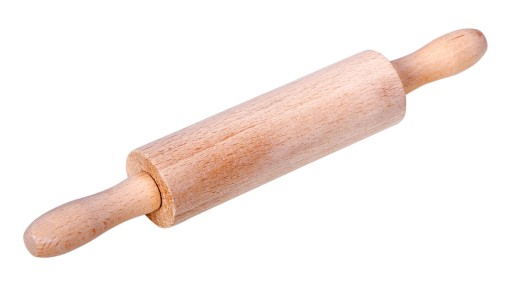 Mini drevený valček na cesto pre deti, 24 cm