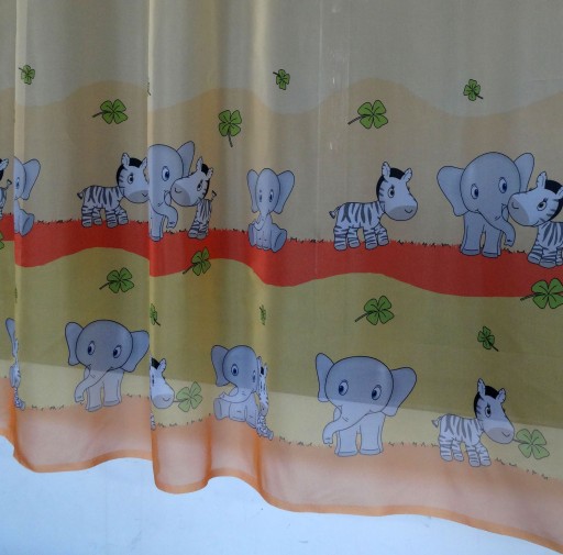 MG ZÁCLONA voál ELEPHANTS YELLOW výška 160cm WM01/02 pol.