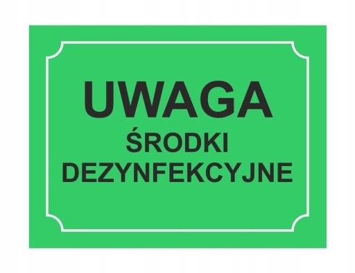 POZOR DEZINFEKČNÉ PROSTRIEDKY! - DOSKA