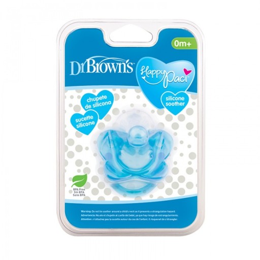 PS11008 DR BROWN'S UKLIDŇUJÚCI cumlík silikónové hryzátko 0+ HappyPaci