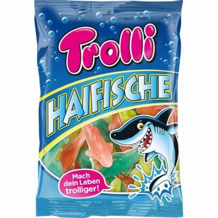 Haifische Troll Žraločie želé 150 g Malinové Tutti Frutti