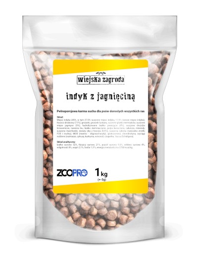 Wiejska Zagroda Morka s jahňacinou 1kg HMOTNOSTI