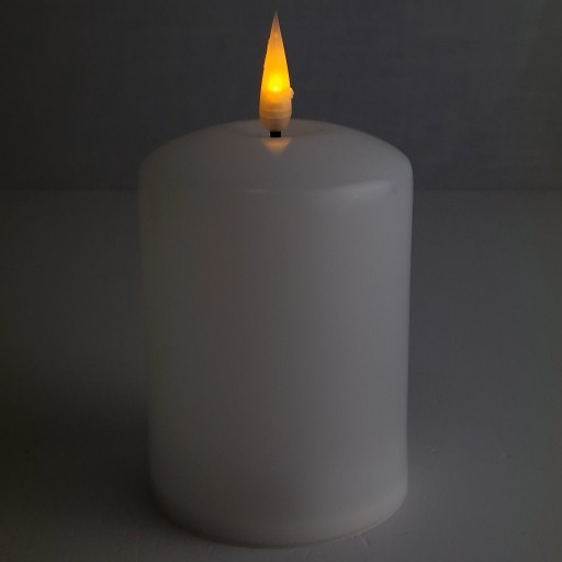 BIELA LED VLOŽKA SVIEČKY NA NAPÁJANIE AKUMULÁTOROU PRE EFEKT PLAMEŇA SVIEČKY