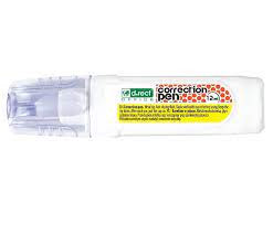 Biela korektorová guma v pere 12ml SCHOOL