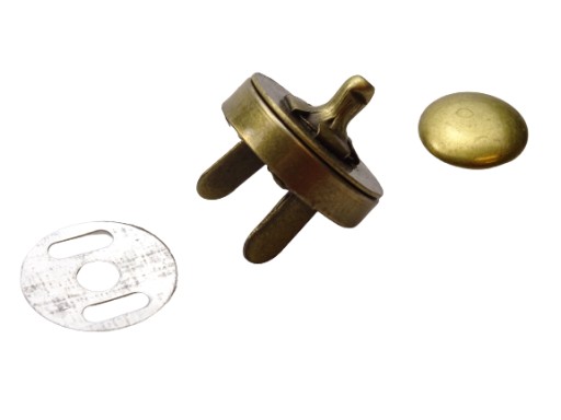 Magnetická spona na tašku s 1 18 mm starým zlatým nitom
