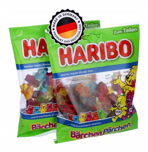 HARIBO sladké a kyslé medvedíky ovocné želé 160g
