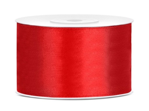 ČERVENÁ SATÉNOVÁ STUHA 38mm/25m