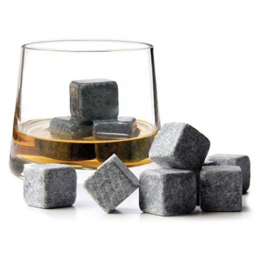 Chladiaca KAMEŇOVÁ KOCKA na whisky/nápoje, 9 ks