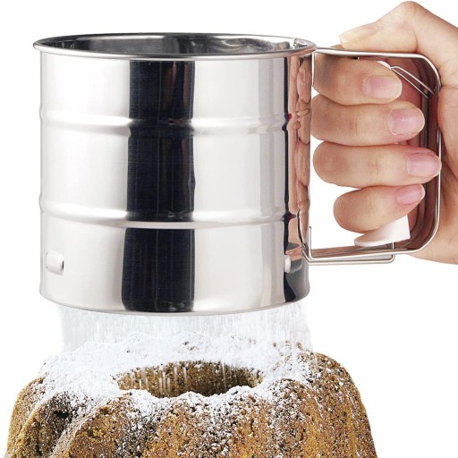 Kuchynské sito na múku, práškový cukor, 250g