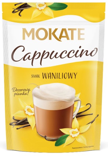 Káva Mokate Cappuccino s vanilkovou príchuťou 110 g