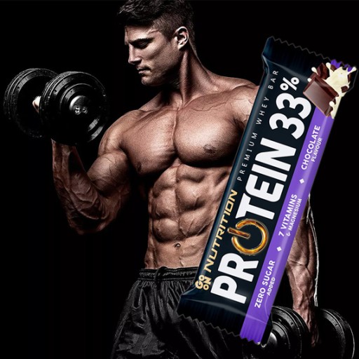 NUTRITION GO ON PROTEIN BAR 33% 50g WPC PROTEIN IZOLÁT BEZ CUKRU