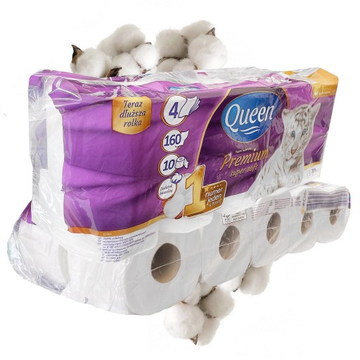 PREMIUM toaletný papier neparfumovaný Queen 10 ks.