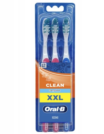 ORAL-B COMPLETE CLEAN XXL STREDNÁ STREDNÁ ZUBNÁ KEFKA 3 KS MIX