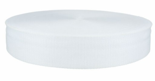 Popruh na nosenie kožený opasok 5 cm 50 mm - Biely