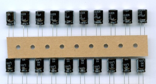 470uF 10V NÍZKY ESR 470 µF 10 V (10 KS) ELEKTROLYTICKÝ KONDENZÁTOR