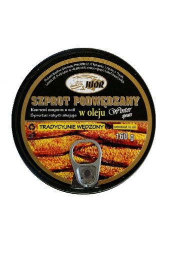 Šproty údené v oleji Juor 160 g