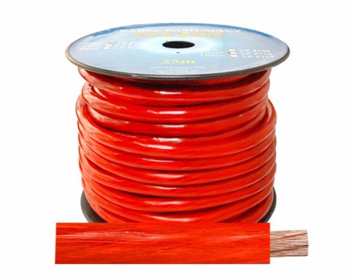 2 ga napájací kábel = 6,5 mm², červený, NAPÁJACÍ KÁBEL11-R