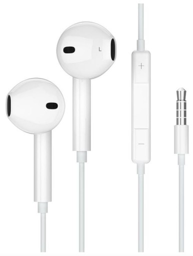 Jellico X11 Jack slúchadlá do uší s mikrofónom, biele