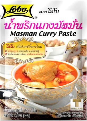 Thajská kari pasta Massaman 50g Lobo