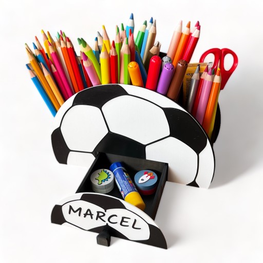 Organizér na stôl pastelky peračník darček k narodeninám FUTBALOVÝ darček