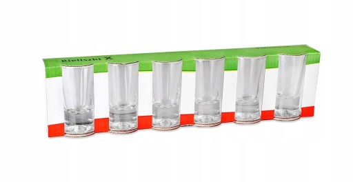 Panáky na vodku, likér, likér, 25 ml, 6 ks