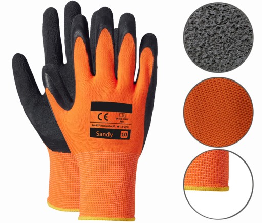 RUKAVICE OCHRANNÉ PRACOVNÉ RUKAVICE LATEXOVÉ 10