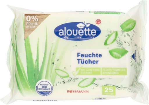 Alouette Aloe Vera vlhčené obrúsky 1 x 25 ks.