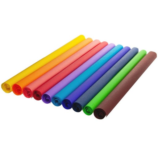 Hladký hodvábny papier A3, 10 listov, mix farieb