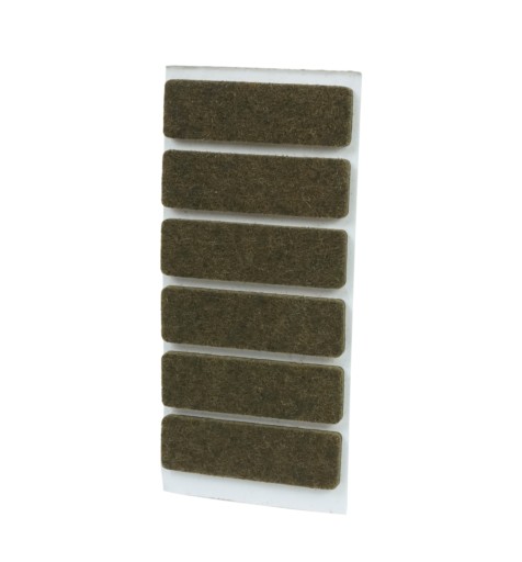 Plsťové podložky 1,5x5 cm, 6 ks, plsť pod nábytok