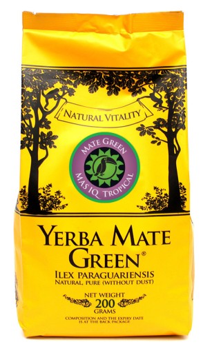 Yerba Mate Green MAS IQ Tropical - 200g sin 0,2 kg