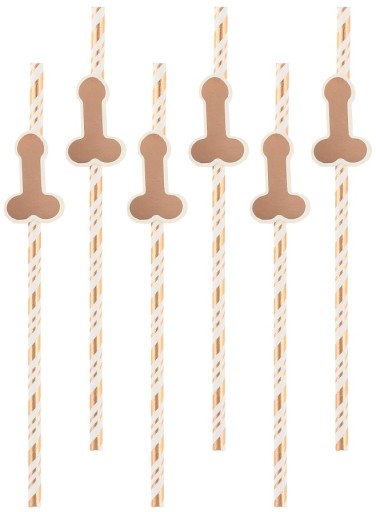 SLAMKY NA PENIS, RUŽOVÉ ZLATÁ, BAKALÁRKA, 6 KS
