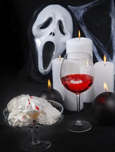 Halloweenska dekorácia plávajúca sviečka na oči 1 ks
