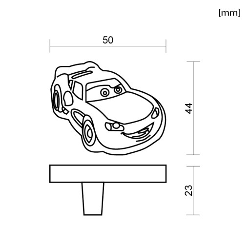 4x GOMBÍK NA DETSKÝ NÁBYTOK PRETEKÁRSKE AUTO