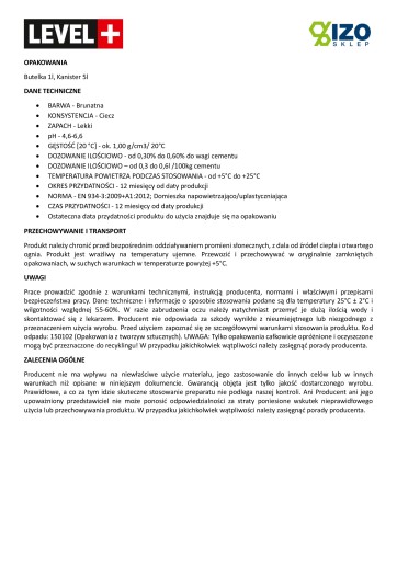 Plastifikátor do cementových mált 1 L L+32