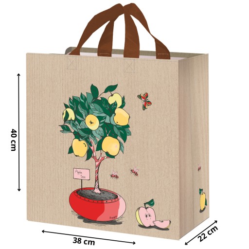 látková nákupná taška 38x22x40cm opakovane použiteľná nákupná sieťovina priestranná