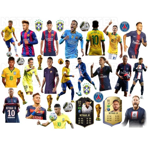 UMÝVAJÚCE DOČASNÉ TETOVANIE PRE DETI DETSKÝ NEYMAR ORIGINÁLNE DIZAJNY