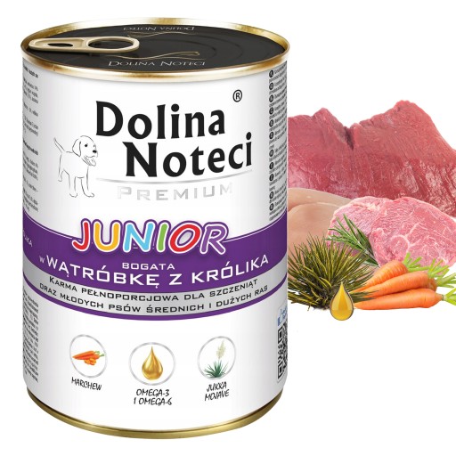 DOLINA NOTECI JUNIOR Mokré krmivo Pečeň 400g