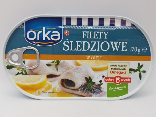 Orka Filety zo sleďa v oleji 170 g