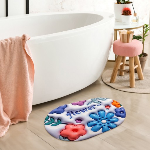 3D protišmykový absorpčný detský koberček do kúpeľne