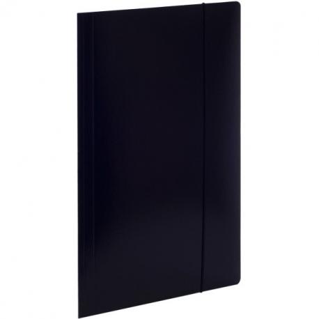 A4 zakladač s gumičkou, čierny lak, 380g VauPe 319/02