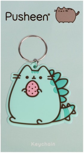 Pusheen Keychain Keychains Detský gumený farebný prívesok