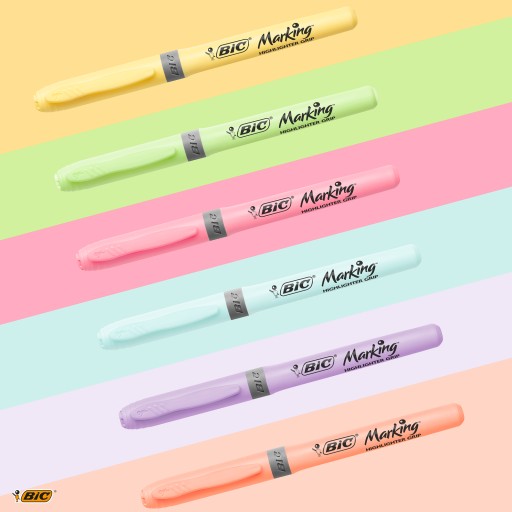 BIC Highlighter Pastel Blister 6 ks