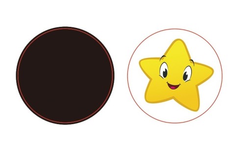Termálne nálepky na nočník na učenie sa cikať motýľa