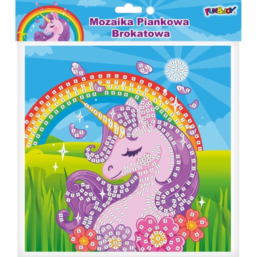 Trblietavá penová mozaika Unicorn Scrapbook